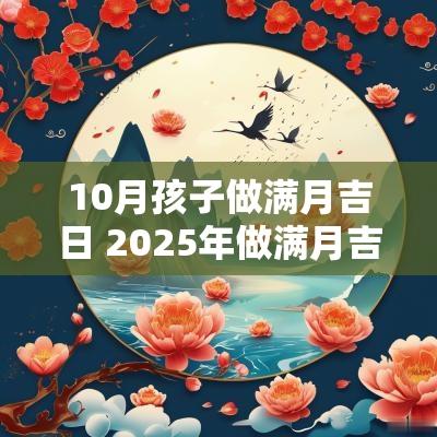 10月孩子做满月吉日 2025年做满月吉日
