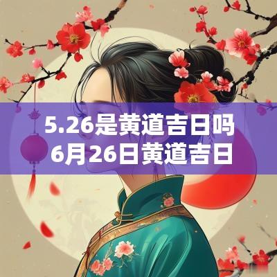 5.26是黄道吉日吗 6月26日黄道吉日