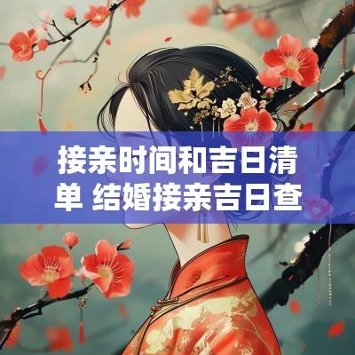 接亲时间和吉日清单 结婚接亲吉日查询表最新