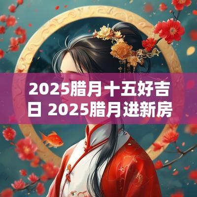 2025腊月十五好吉日 2025腊月进新房吉日哪天好
