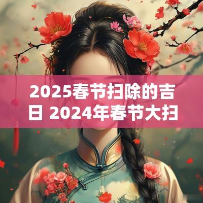 2025春节扫除的吉日 2025年春节大扫除最佳吉日