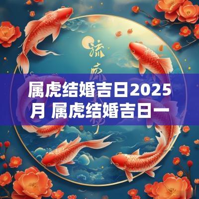 属虎结婚吉日2025月 属虎结婚吉日一览表