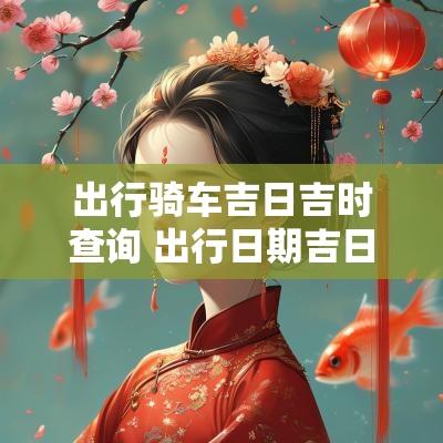 出行骑车吉日吉时查询 出行日期吉日吉时