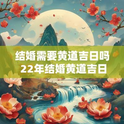 结婚需要黄道吉日吗 22年结婚黄道吉日