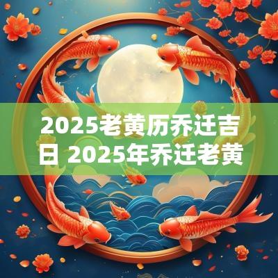 2025老黄历乔迁吉日 2025年乔迁老黄历