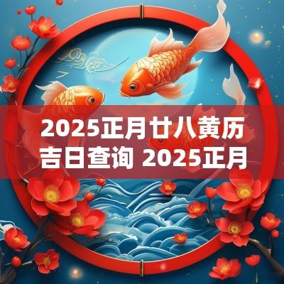 2025正月廿八黄历吉日查询 2025正月初八黄历吉日查询