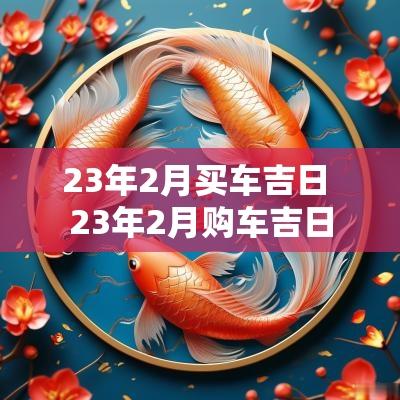 23年2月买车吉日 23年2月购车吉日