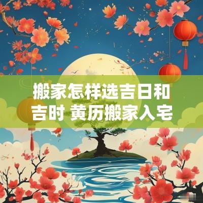 搬家怎样选吉日和吉时 黄历搬家入宅吉日吉时