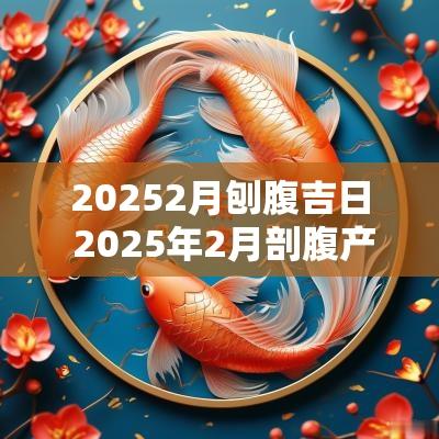 20252月刨腹吉日 2025年2月剖腹产吉日