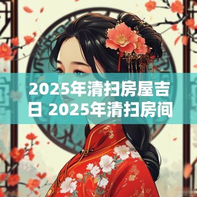 2025年清扫房屋吉日 2025年清扫房间吉日