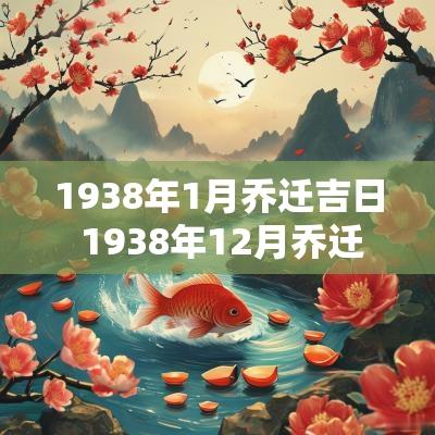 1938年1月乔迁吉日 1938年12月乔迁吉日
