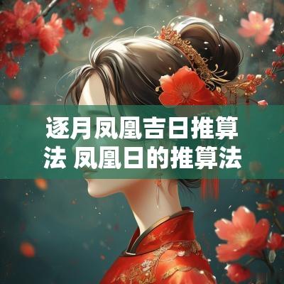 逐月凤凰吉日推算法 凤凰日的推算法