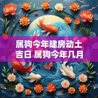 属狗今年建房动土吉日 属狗今年几月份可以动土建房