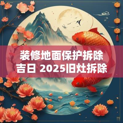 装修地面保护拆除吉日 2025旧灶拆除吉日