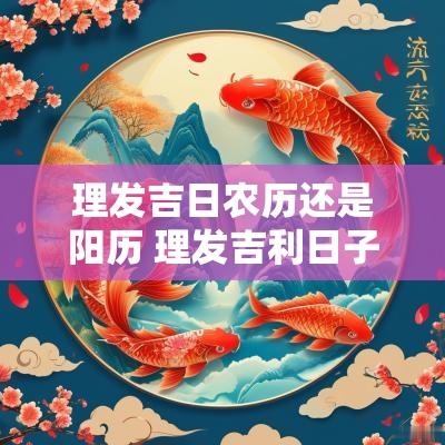 理发吉日农历还是阳历 理发吉利日子是阴历吗