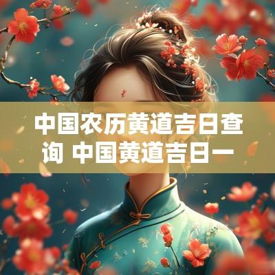中国农历黄道吉日查询 中国黄道吉日一览表