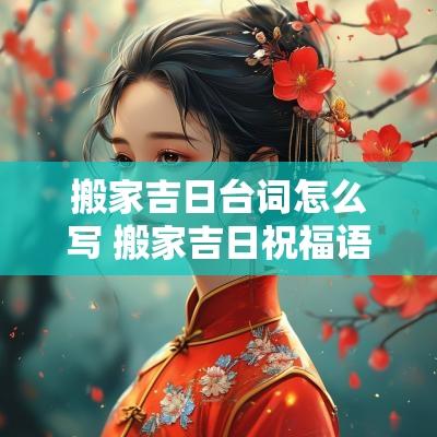 搬家吉日台词怎么写 搬家吉日祝福语句简短四字