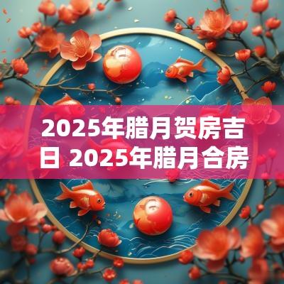 2025年腊月贺房吉日 2025年腊月合房吉日
