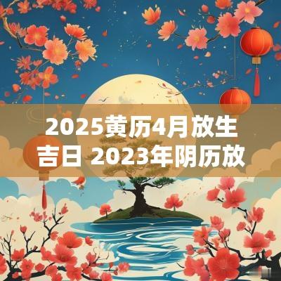 2025黄历4月放生吉日 2025年阴历放生吉日一览表