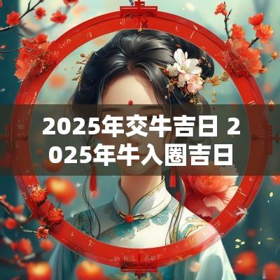 2025年交牛吉日 2025年牛入圈吉日