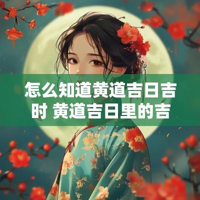 怎么知道黄道吉日吉时 黄道吉日里的吉时怎么查看