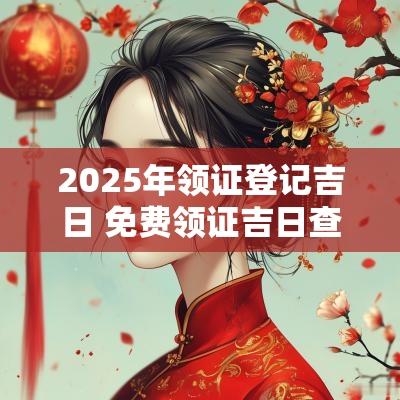 2026年领证登记吉日 免费领证吉日查询2026年