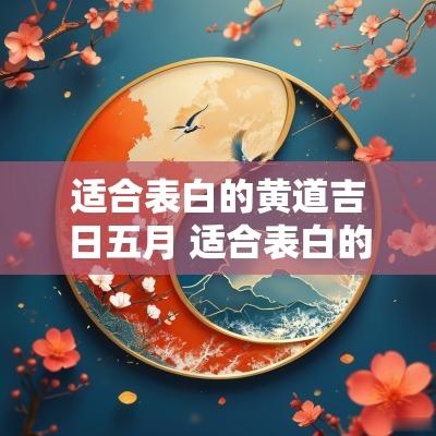 适合表白的黄道吉日五月 适合表白的黄道吉日2025