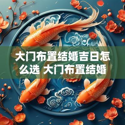 大门布置结婚吉日怎么选 大门布置结婚男方