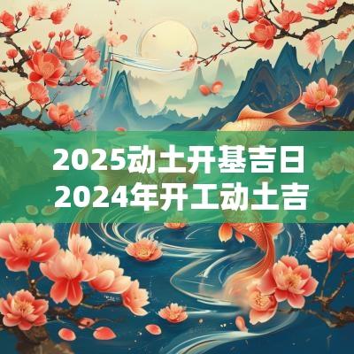 2025动土开基吉日 2025年开工动土吉日