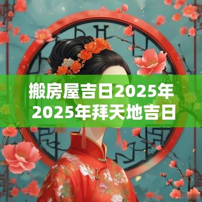 搬房屋吉日2025年 2025年拜天地吉日