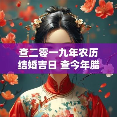 查二零一九年农历结婚吉日 查今年腊月结婚吉日