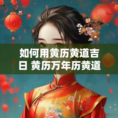 如何用黄历黄道吉日 黄历万年历黄道吉日