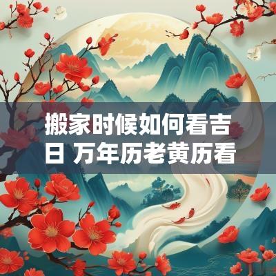 搬家时候如何看吉日 万年历老黄历看搬家吉日