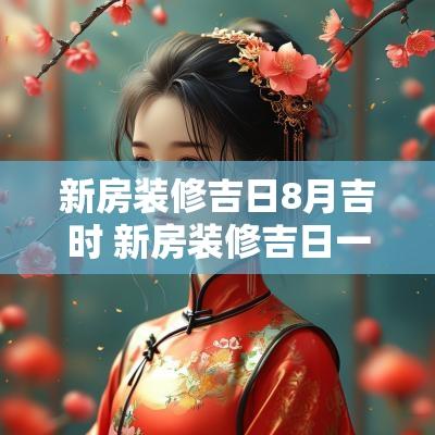 新房装修吉日8月吉时 新房装修吉日一览表2025