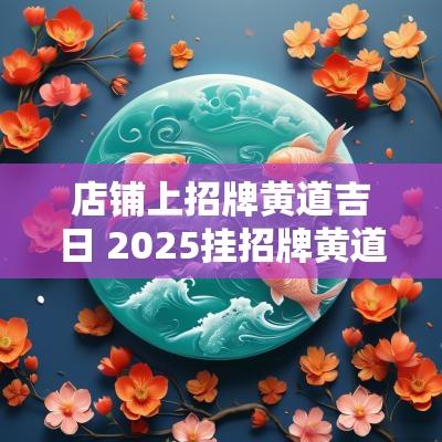 店铺上招牌黄道吉日 2025挂招牌黄道吉日