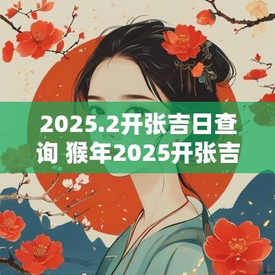 2025.2开张吉日查询 猴年2025开张吉日