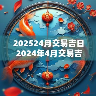 202524月交易吉日 2025年4月交易吉日