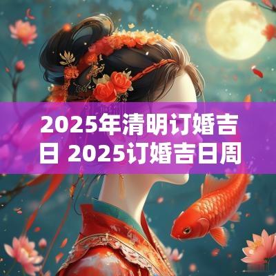 2025年清明订婚吉日 2025订婚吉日周末
