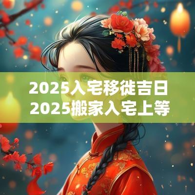 2025入宅移徙吉日 2025搬家入宅上等吉日