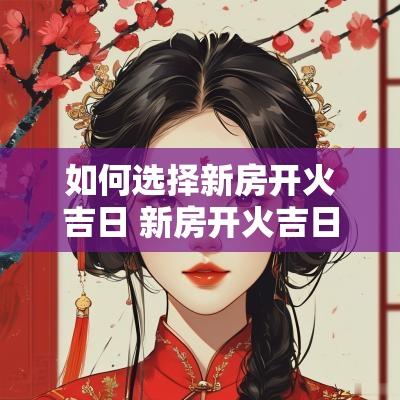 如何选择新房开火吉日 新房开火吉日查询2025年