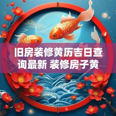 旧房装修黄历吉日查询最新 装修房子黄历吉日查询2025