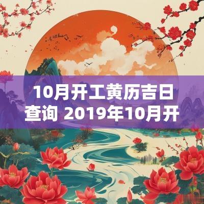 10月开工黄历吉日查询 2019年10月开工黄道吉日查询
