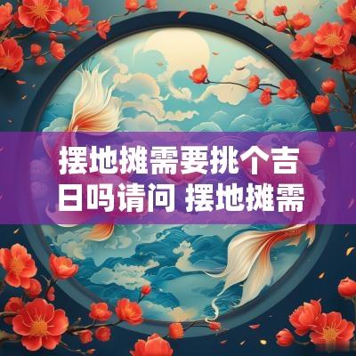 摆地摊需要挑个吉日吗请问 摆地摊需要选好日子开业吗