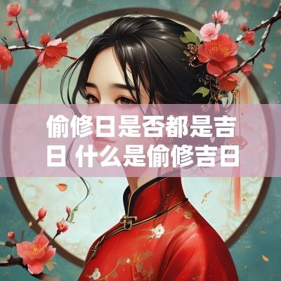 偷修日是否都是吉日 什么是偷修吉日