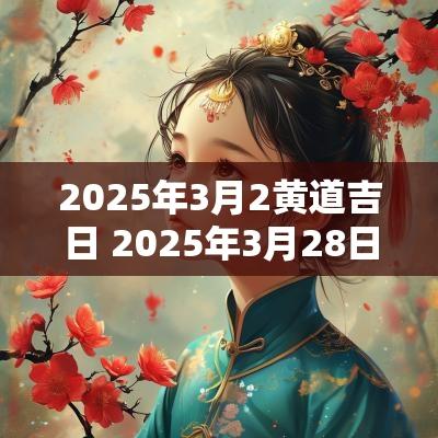 2025年3月2黄道吉日 2025年3月28日八字