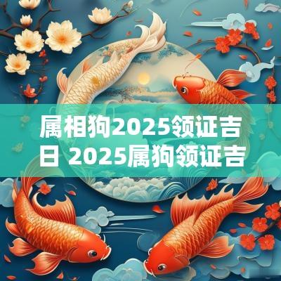 属相狗2025领证吉日 2025属狗领证吉日大全