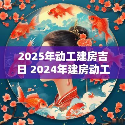 2025年动工建房吉日 2025年建房动工吉日是