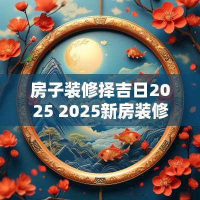 房子装修择吉日2025 2025新房装修怎么择吉日