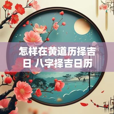 怎样在黄道历择吉日 八字择吉日历