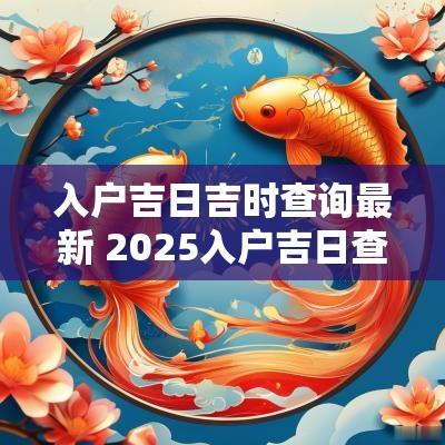 入户吉日吉时查询最新 2025入户吉日查询